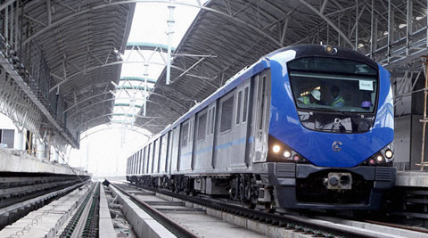 Young woman steers Chennai&rsquo;s first Metro train | India News - The 