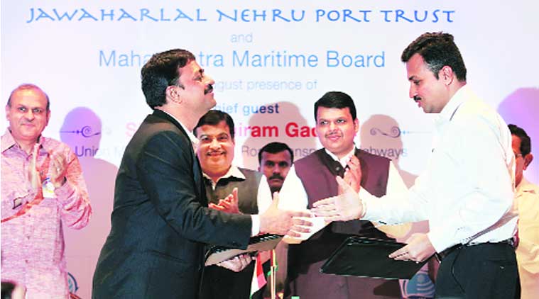 Nitin Gadkari,  Chief Minister Devendra Fadnavis, comprehensive port development plan , port project Dahanu, Dahanu port project, JNPT, Maharastra Maritime BOard, mumbai news, city news, local news, Indian Express