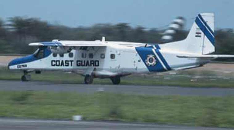 The aircraft took off from Chennai at 5:30 PM on Monday and lost contact at around 10 PM in Tiruchirapalli, they said. (Source: Indian Coast Guard)