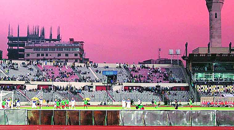 Bangladesh football, World Cup 2018 qualifier, Bangladesh vs Kyrgyzstan, Bangabandhu National Stadium, indian express, football news, sports news