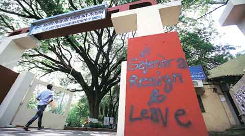 FTII logjam, FTII row, ftii impasse, gajendra chauhan, gajendra chauhan ftii, I&B Ministry, Arun Jaitley, Rajyavardhan Rathore, FTII society, S Naganathan, Prashant Pathrabe, india news, news