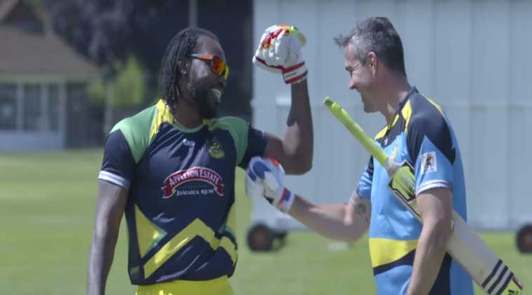 Chris Gayle, Chris Gayle Kevin Pietersen, Kevin Pietersen Chris Gayle, Kevin Pietersen Chris Gayle CPL, Cricket News, Cricket 