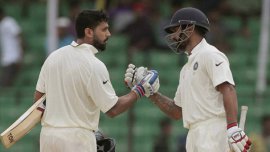 Shikhar Dhawan, Murali Vijay, Virat Kohli, Ajinkya Rahane, Steve Smith, Kumar Sangakara, Mitchell Starc, ICC test rankings, ICC rankings, cricket news, cricket, Cricket News, Cricket