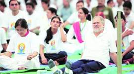 international yoga day, yoga day, yoga at rajpath, narendra modi, modi initiative, PM Modi, delhi news, city news, local news, Indian Express