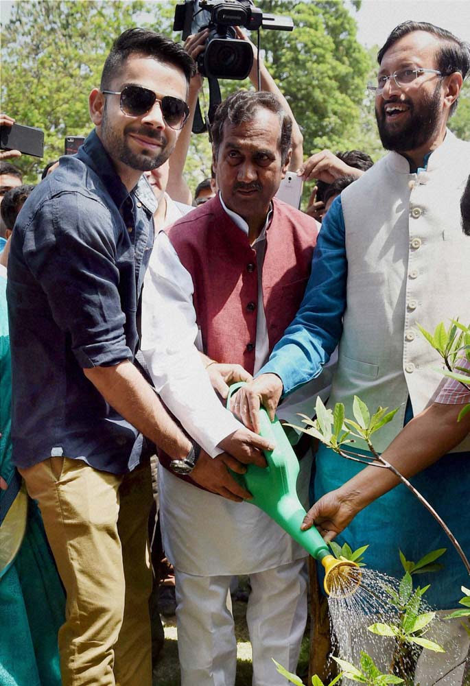 World Environment Day, Environment Day, Environment, Sachin Tendulkar, Virat Kohli, Kohli, Tendulkar, Rohit Sharma, Sushil Kumar, Cricket, Sports Photos, Environment Day photos