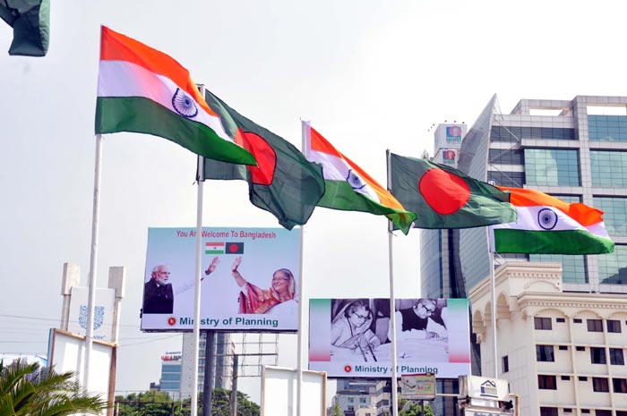 Narendra Modi Bangladsh visit, Narendra Modi maiden Bangladsh visit, Narendra Modi dhaka visit, Narendra Modi mamata banerjee bangladesh visit, LBA Narendra Modi mamata banerjee, Sheikh Hasina, Kolkata-Dhaka-Agartala bus service, Narendra Modi news, india news, bangladesh news, india bangladesh relation, indian express news