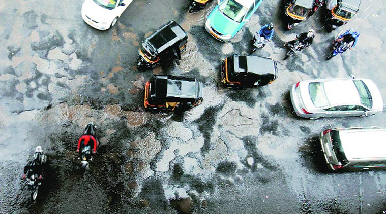 Mumbai, Mumbai potholes, mumbai news, mumbai traffic, mumbai roads, maharashtra news, latest news, india news,