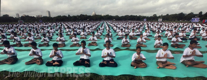 Narendra Modi, Barack Obama, Sister Nirmala, Ramadan, Afghan Parliament, Karachi Heat Wave, Mumbai Rains, International Yoga Day, Bobby Jindal, Bobby Jindal children, Slade Jindal, Shaan Jindal, Selia Jindal, Supriya Jindal, Mount Sinabung volcano, Top Frames, Indian Express, The Indian Express