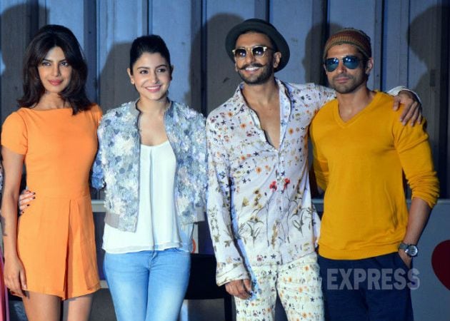 Anushka Sharma, Ranveer Singh, Priyanka Chopra, Farhan Akhtar