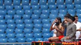 Narendra Modi, Baba Ramdev, Mufti Shamoon Qasmi, International Yoga Day, yoga, Yoga Day, Yoga Day, Mega Rehearsal, International Yoga Day, Sri Sri Ravi Shankar, Guinness world record, Yoga Guinness Record, Baba Ramdev yoga, Randev Ravi Shankar, Narendra modi baba Ramdev, Modi Ramdev, indian express, express news