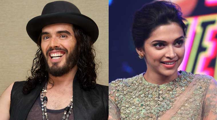 deepika padukone, deepika padukone russell brand, russell brand, russell brand india tour, russell brand india, russell brand british, russell brand india show