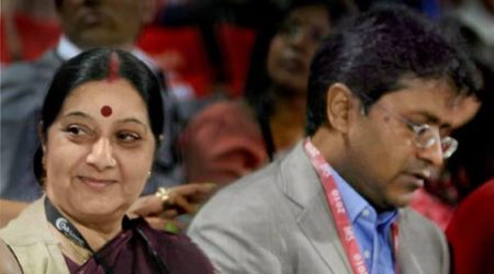 Sushma Swaraj, Lalit Modi, Lalit Modi row, Lalit Modi Sushma Swaraj row, former IPL chief Lalit Modi, Lalit Modi controversy, india news, nation news
