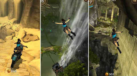 How is the endless runner a Tomb Raider game?