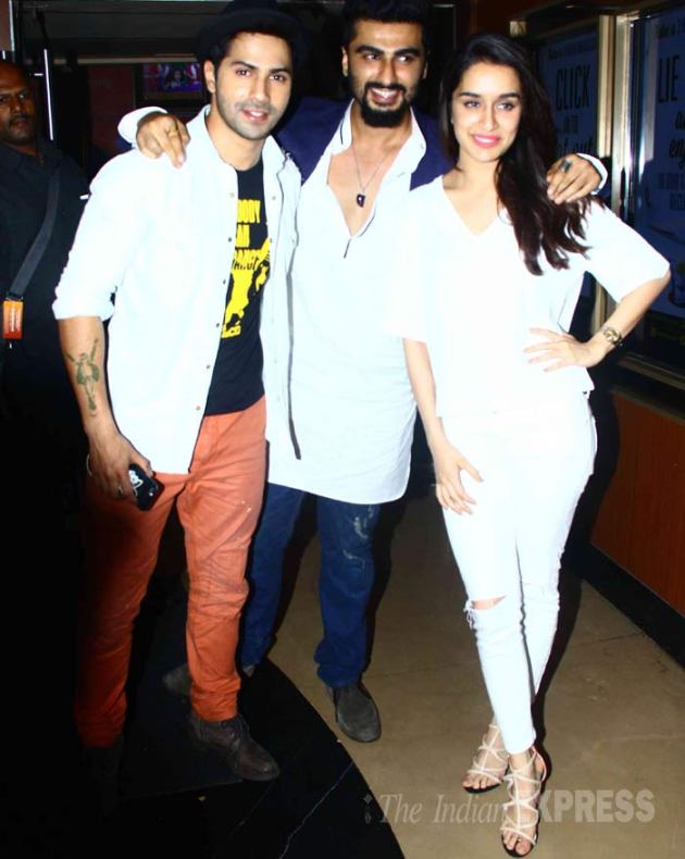 Varun Dhawan, Shraddha Kapoor, Arjun Kapoor, ABCD 2 screening