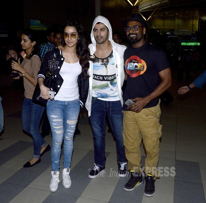 varun dhawan, shraddha kapoor, varun, shraddha, abcd 2, remo d'souza, indore, varun dhawan abcd 2, shraddha kapoor abcd 2, varun dhawan pics, shraddha kapoor pics, varun dhawan shraddha kapoor, varun shraddha, entertainment, bollywood pics, bollywood