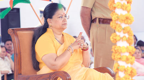 Rajasthan CM Vasundhara Raje