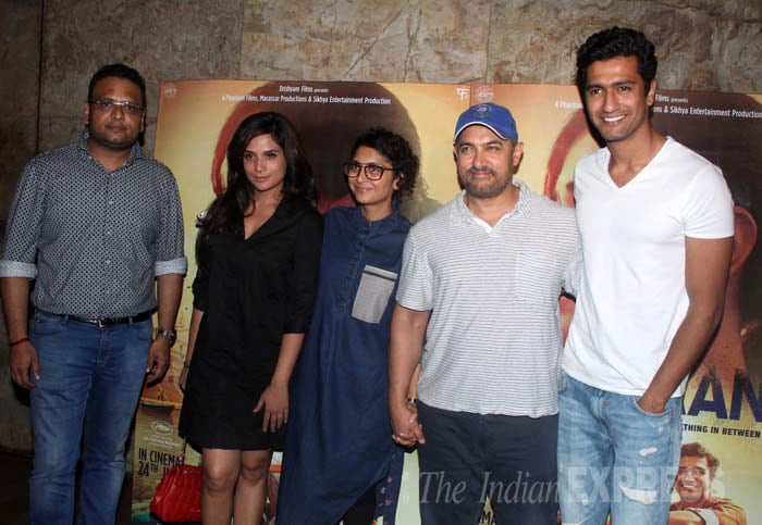 Aamir Khan, Kiran, Vicky Kaushal, Richa Chadha