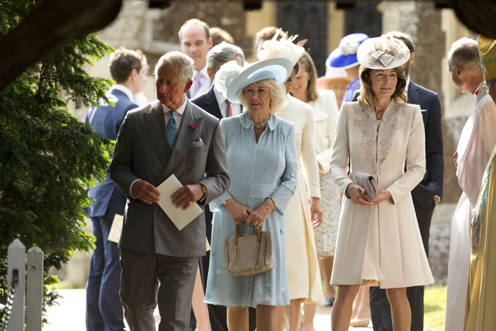 Princess Charlotte, Princess Charlotte Christening, Queen Elizabeth II, Prince Philip, Camilla the Duchess of Cornwall, Kate the Duchess of Cambridge, Prince George, Prince William, Prince Charles, Christening of Britain's Princess Charlotte, St Mary Magdalene Church, Godmother Laura Fellowes