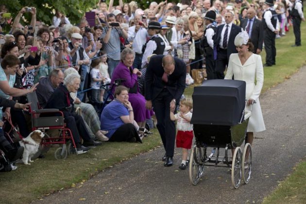 Princess Charlotte, Princess Charlotte Christening, Queen Elizabeth II, Prince Philip, Camilla the Duchess of Cornwall, Kate the Duchess of Cambridge, Prince George, Prince William, Prince Charles, Christening of Britain's Princess Charlotte, St Mary Magdalene Church, Godmother Laura Fellowes