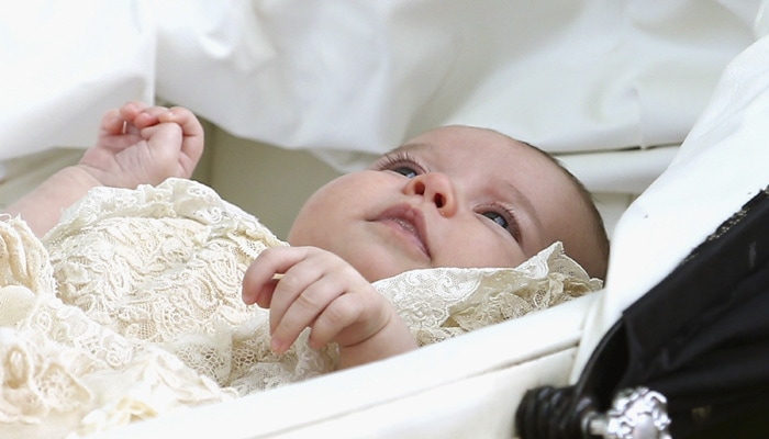 Princess Charlotte, Princess Charlotte Christening, Queen Elizabeth II, Prince Philip, Camilla the Duchess of Cornwall, Kate the Duchess of Cambridge, Prince George, Prince William, Prince Charles, Christening of Britain's Princess Charlotte, St Mary Magdalene Church, Godmother Laura Fellowes