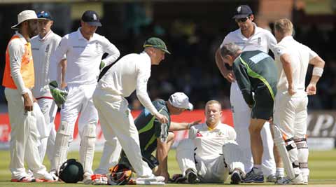 Chris Rogers suffers dizziness, retires from play on Day 4 in Lord’s Test
