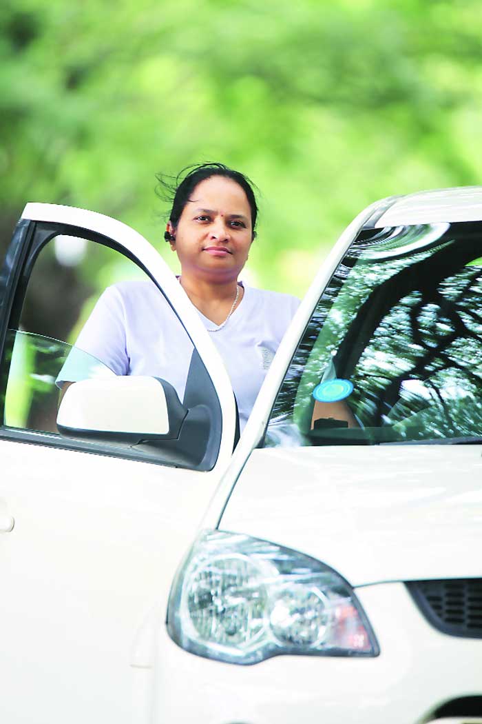 Bharathi Veerath was one of the first woman cab drivers