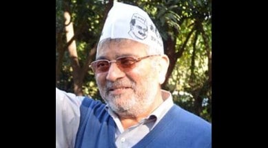 Dr Dharamvira Gandhi, dharna, SYL, water sharing agreement, chandigarh dharna, Swaraj Party, aap, lok sabha, indian express new, india news, punjab news