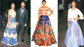 talk, delhi talk, fashion, maxi fashion, maxi skirt fashion, gown fashion, fashion deisgner, Yogesh Chaudhary, Indian Fashion, Mira Rajput, Shahid-Mira, Indian Express