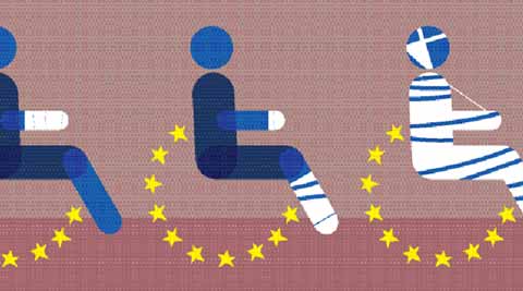 Greece, Greece banks, Greece banks closure, India, Indian economy, Indian central bank, India Finance secretary, Finance Secretary Rajiv Mehrishi, Greece protests, Greece economy, Greece ATM limits, Greece limits withdrawals, Greece ATM withdrawals, Greece banks shut, European central bank, Greece loans, economy Greece, economy news, indian express news