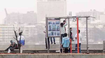 open-air gym, Marine Drive, Shiv Sena, Congress, Yuva Sena, Aditya Thackeray, open-air gym Shiv Sena, mumbai news
