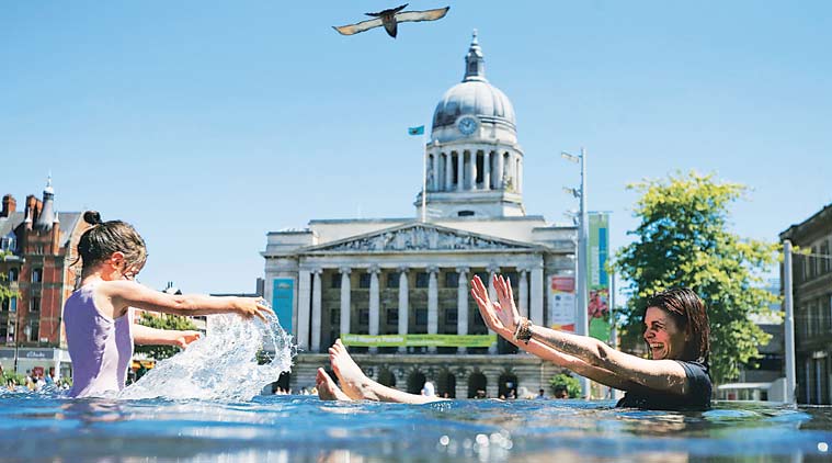 heatwave, heatwave warning, India summer, Europe climate change, climate change, high temperatures Europe, United Nations, World Health Organisation, WHO, World Meteorological Organisation, WMO, indian express, #explained