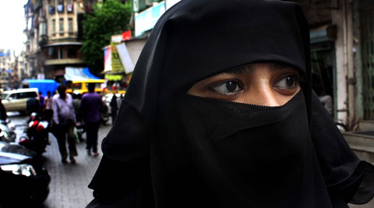 Humaira Sarang in a lane outside her house in Dongri, Mumbai 