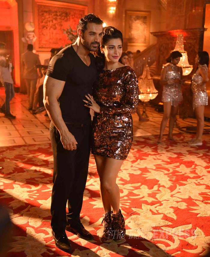 John Abraham, Shruti Haasan, Welcome Back, Welcome Back shoot
