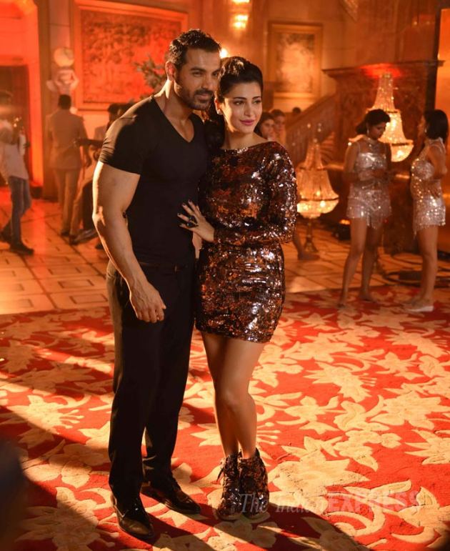 John Abraham, Shruti Haasan, Welcome Back, Welcome Back shoot