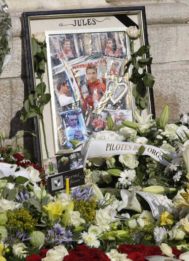 Jules Bianchi, Jules Biacnhi dead, f1 driver jules bianchi, jules bianchi injury, jules bianchi funeral, bianchi, bianchi accident, bianchi accident video, jules bianchi accident video, jules bianchi photos, bianchi photos, bianchi funeral photos, f1 photos, motor sports photos