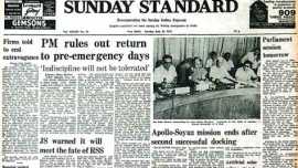 emergengency, RSS, 1975 emergency, Apollo-Soyuz mission, indira gandhi emergency, emergency press gag, 1975 parliament session, india news, indian express