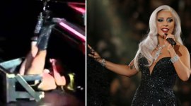 lady gaga, singer lady gaga lady gaga fall, lady gaga on stage, lady gaga fall on stage, lady gaga news, lady gaga songs, entertainment news