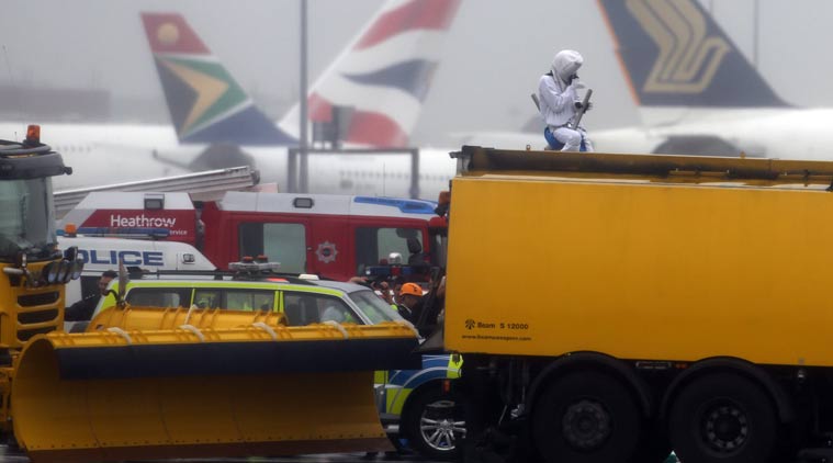 Heathrow Airport, London, Heathrow Airport protest, Heathrow Airport flights, Heathrow Airport flights cancelled, london flights cancelled, europe news, indian express news