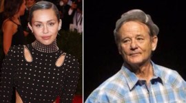 Miley Cyrus, Bill Murray, Singer Miley Cyrus, Actor Bill Murray, Bill Murray Miley Cyrus, Bill Murray Rock The Kasbah, Bill Murray ghostbusters, Entertainment news