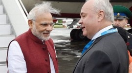BRICS, BRICS 2015, BRICS Summit, BRICS Summit 2015, Narendra Modi, Yalalov Erece, Nursultan Nazarbayev, Karim Massimov, Narendra Modi in Russia, Narendra Modi BRICS Summit, Narendra Modi BRICS 2015, Narendra Modi BRICS Summit 2015, Narendra Modi Arrives in Russia, Narendra Modi Reaches Russia, Narendra Modi in Ufa, Narendra Modi in Kazakhstan, Russia