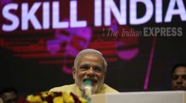 Narendra Modi, Narendra Modi News, Arun Jaitley, Devendra Fadnavis, Vasundhara Raje, Piyush Goel, Rajiv Pratap Rudy, Anandiben Patel, Manohar Parrikar, JP Nadda, Anant Kumar, Manohar Lal Khattar, Prakash Singh Badal, Skill India Campaign, Skill India Mission, Skill India Modi, Skill India Mission Modi, Skill India campaign Launch, Delhi News