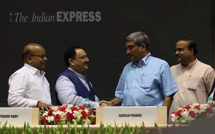 Narendra Modi, Narendra Modi News, Arun Jaitley, Devendra Fadnavis, Vasundhara Raje, Piyush Goel, Rajiv Pratap Rudy, Anandiben Patel, Manohar Parrikar, JP Nadda, Anant Kumar, Manohar Lal Khattar, Prakash Singh Badal, Skill India Campaign, Skill India Mission, Skill India Modi, Skill India Mission Modi, Skill India campaign Launch, Delhi News