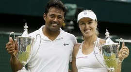 wimbledon, wimbledon 2015, wimbledon results, wimbledon photos, leander paes, martina hingis, paes, hinigs, paes hingis, leander paes martina hingis, martina hingis leader paes, wimbledon final, tennis photos