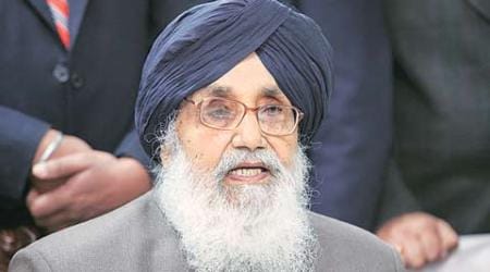 Punjab CM Parkash Singh Badal, Parkash Singh Badal provocative sppech, Badal recieves notice, Badal poll violating notice, Badal shoe hurlded, Punjab Assembly elections, Punjab elections, indian express news