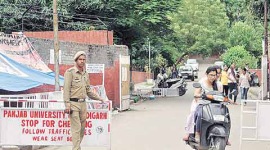 security women security, college security, PU security, PU campus, chandigarh news, Indian Express