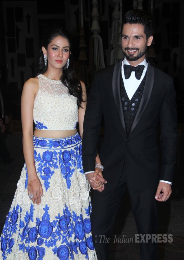 Shahid Kapoor wedding reception photos, Shahid Kapoor reception, Mira Rajput