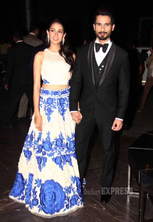 Shahid Kapoor wedding reception photos, Shahid Kapoor reception, Mira Rajput
