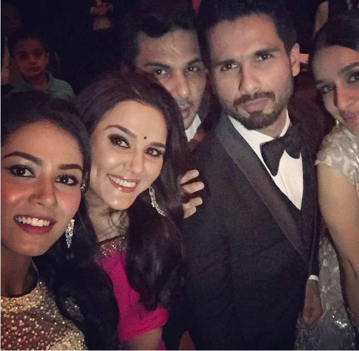 Shahid Kapoor, Mira Rajput, Preity Zinta, shraddha Kapoor