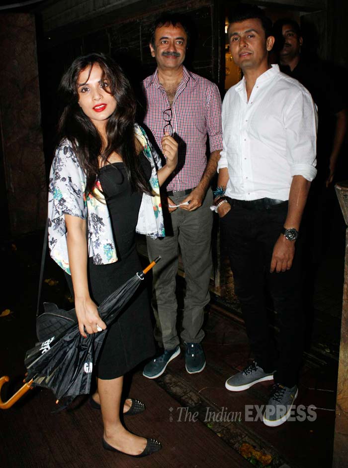 Sonu Nigam, Richa Chadda, Rajkumar Hirani