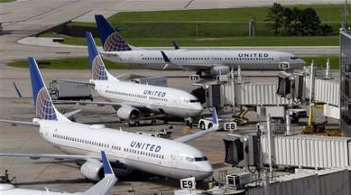 George Bush Intercontinental Airport, women jumps off a plane, Houston airport, United Airlines, world news, indian express news